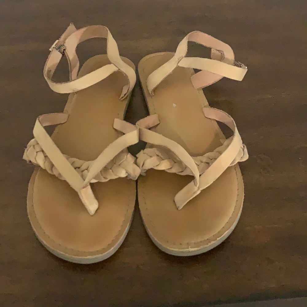 Toms light brown leather sandals